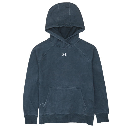 Under Armour Men Blue Small Pullover Hoodie Fleece Sweatshirt