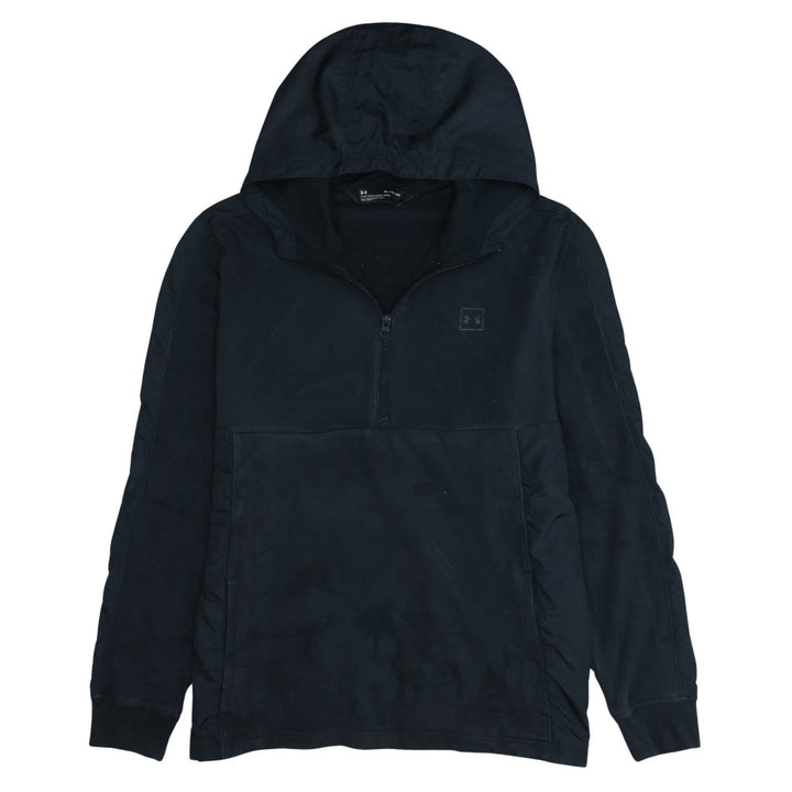 Under Armour Men's Black XL Hooded 1/2 Zip Windbreaker Jacket