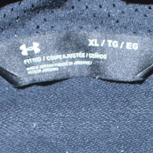 Under Armour Men's Black XL Hooded 1/2 Zip Windbreaker Jacket