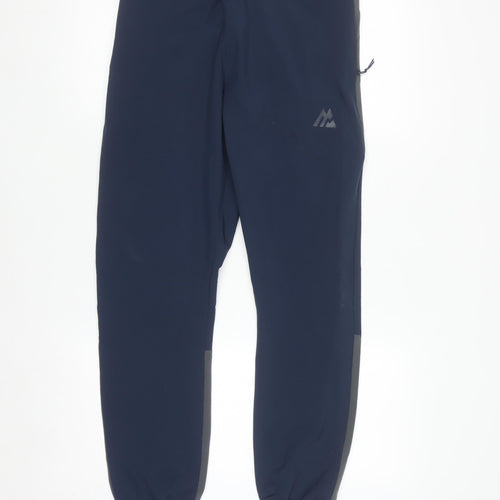 Montirex Men's Navy Jogger Trousers Size S Elastic Waist