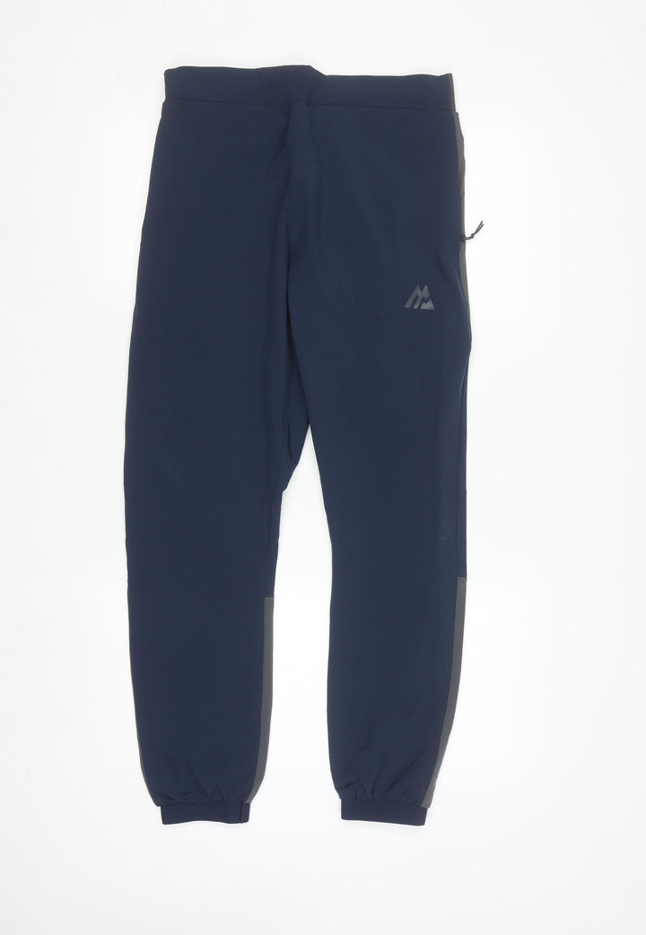 Montirex Men's Navy Jogger Trousers Size S Elastic Waist