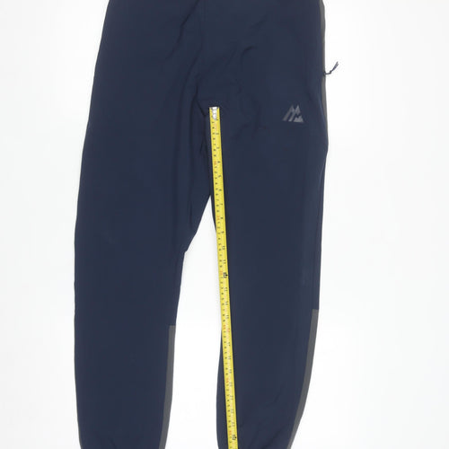 Montirex Men's Navy Jogger Trousers Size S Elastic Waist