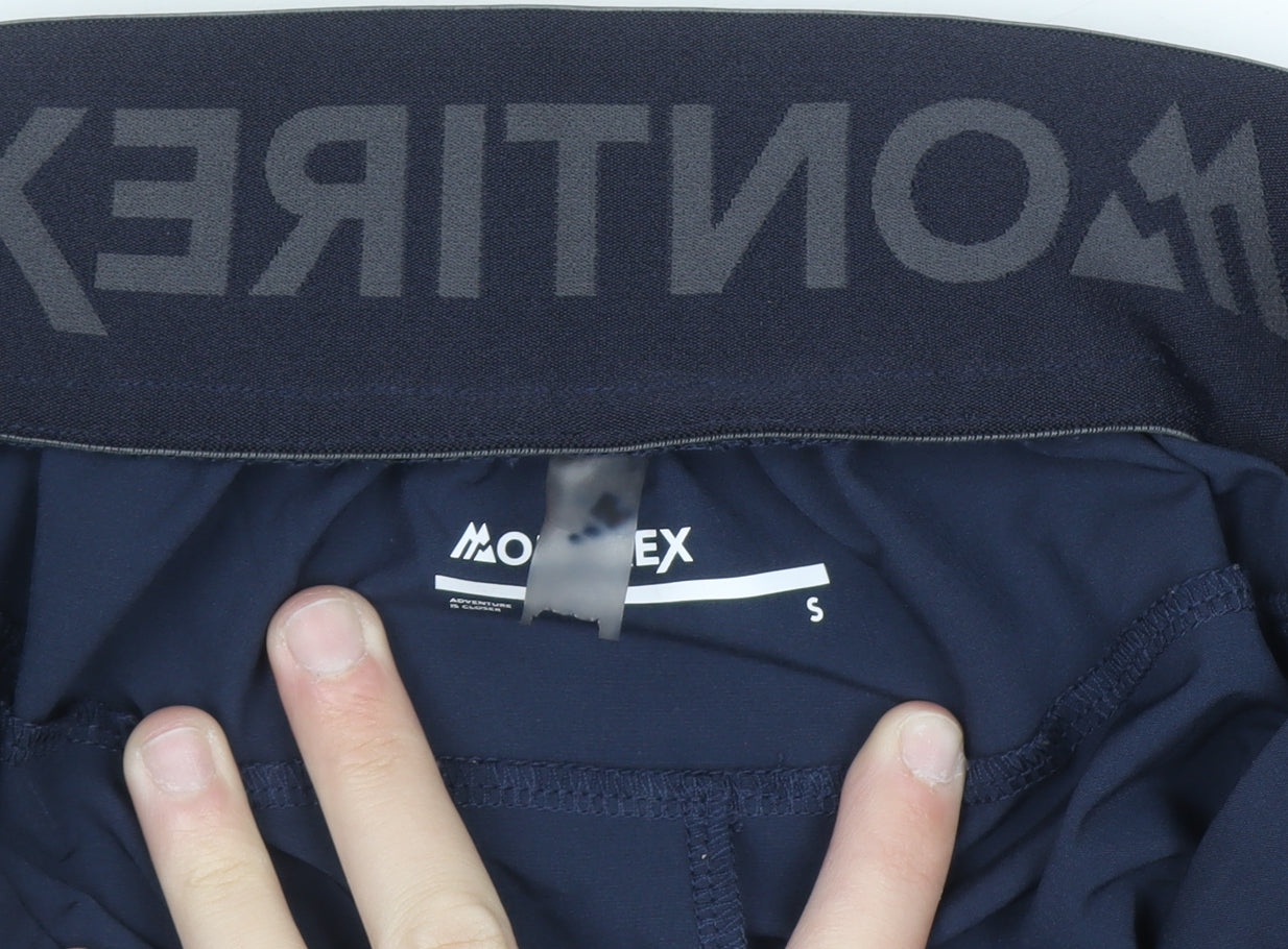 Montirex Men's Navy Jogger Trousers Size S Elastic Waist