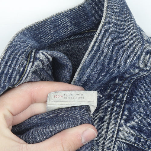 Miss Sixty Women’s Blue Denim Button Jacket Size S Casual
