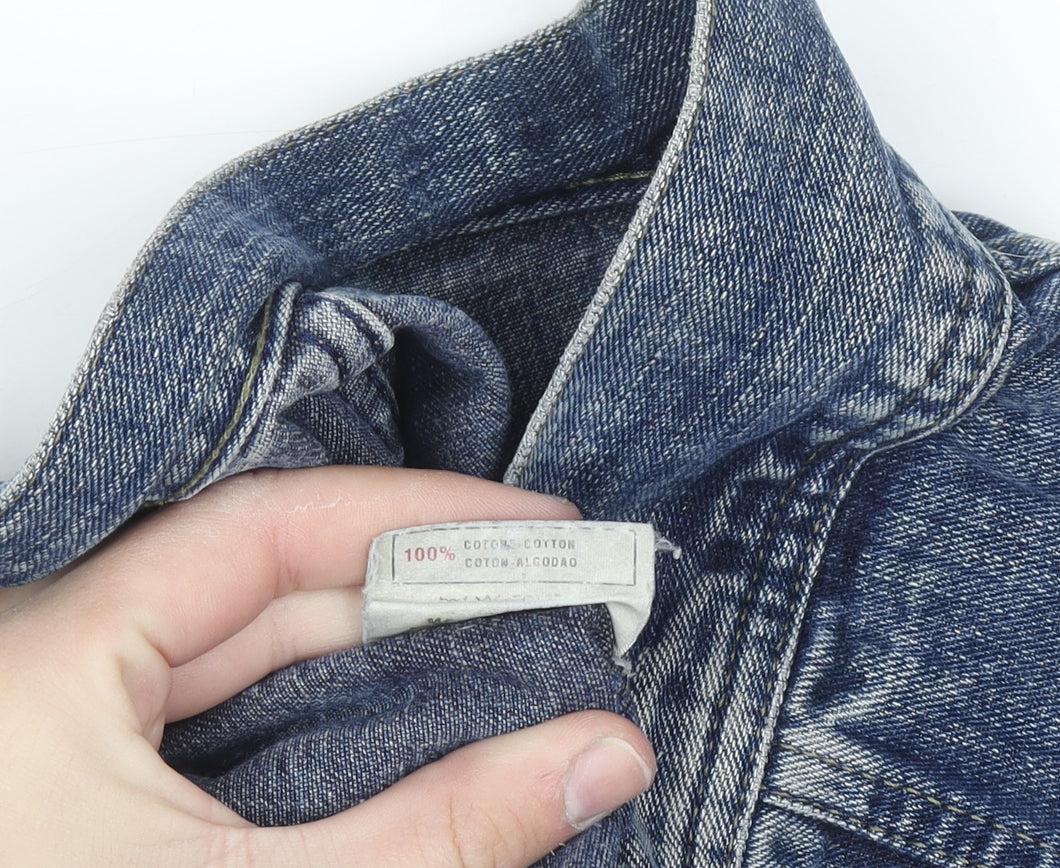 Miss Sixty Women’s Blue Denim Button Jacket Size S Casual
