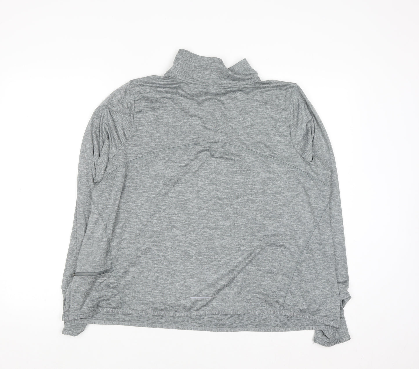 Nike Mens Grey 2XL Dri-FIT 1/4 Zip Running Sweatshirt
