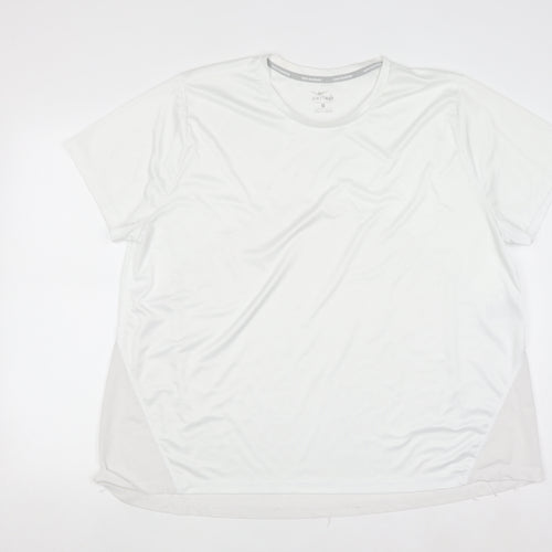 Nike Men's White 2XL Dri-FIT Running Sports T-Shirt