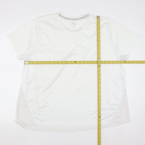 Nike Men's White 2XL Dri-FIT Running Sports T-Shirt
