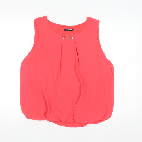 Quiz Women’s Pink Sleeveless Chiffon Blouse M