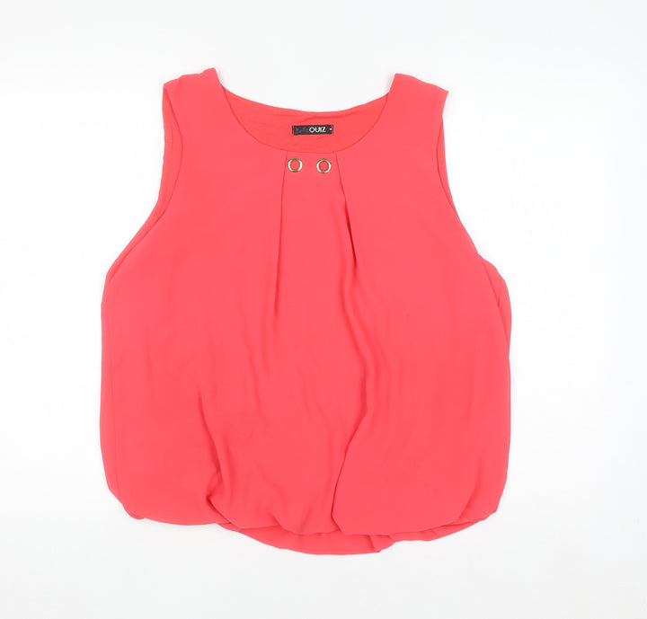 Quiz Women’s Pink Sleeveless Chiffon Blouse M