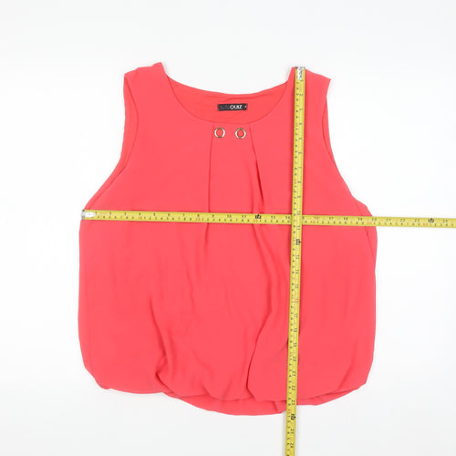 Quiz Women’s Pink Sleeveless Chiffon Blouse M
