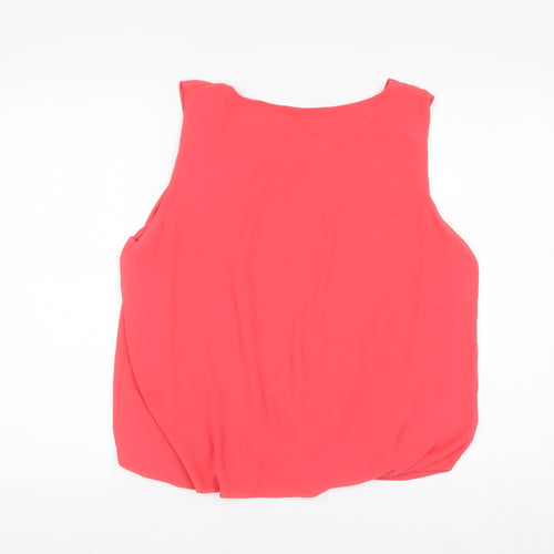 Quiz Women’s Pink Sleeveless Chiffon Blouse M