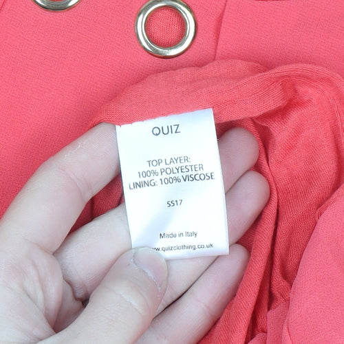 Quiz Women’s Pink Sleeveless Chiffon Blouse M