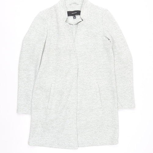 Vero Moda Women's Grey Longline Open Cardigan M