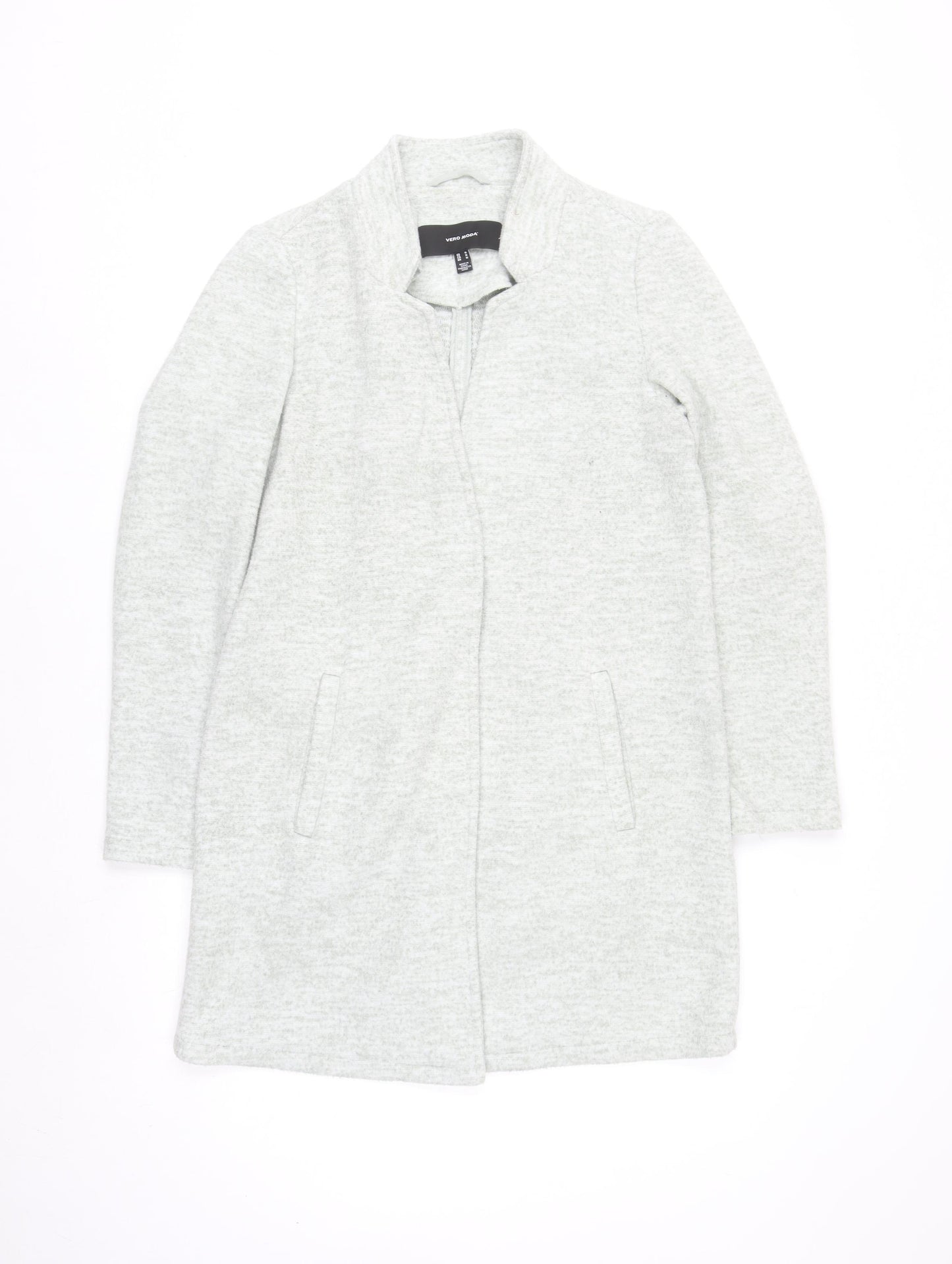 Vero Moda Women's Grey Longline Open Cardigan M