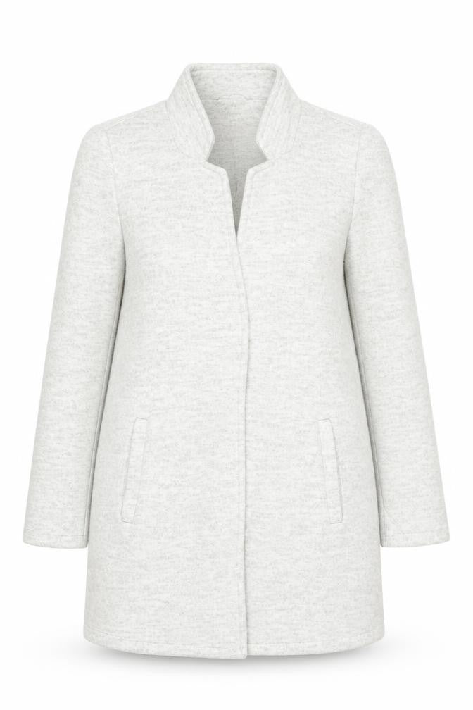 Front view of Vero Moda Women's Grey Longline Open Cardigan M