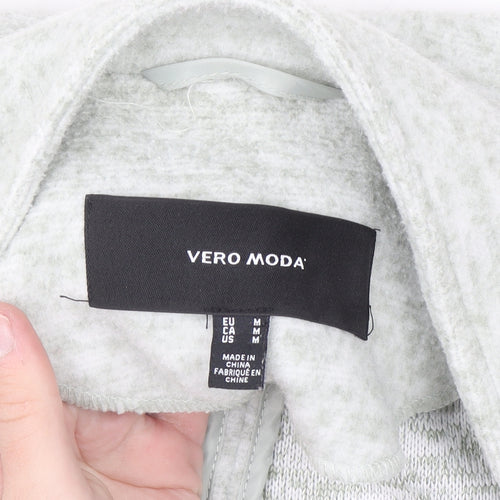 Vero Moda Women's Grey Longline Open Cardigan M
