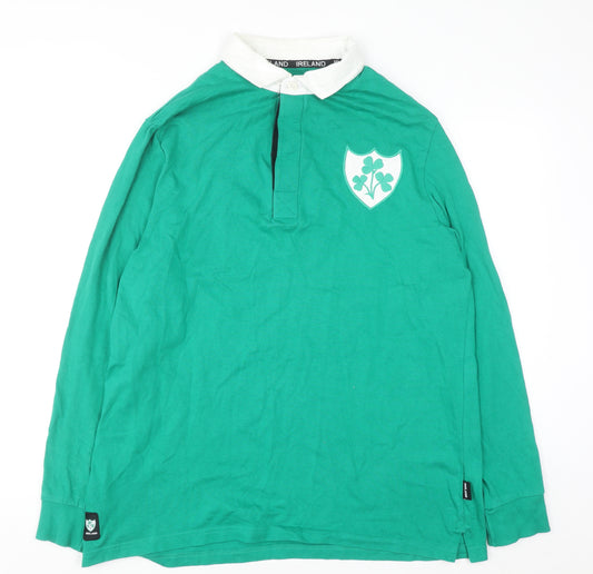 Ireland Classics Men’s Green Collared Rugby Sweatshirt L