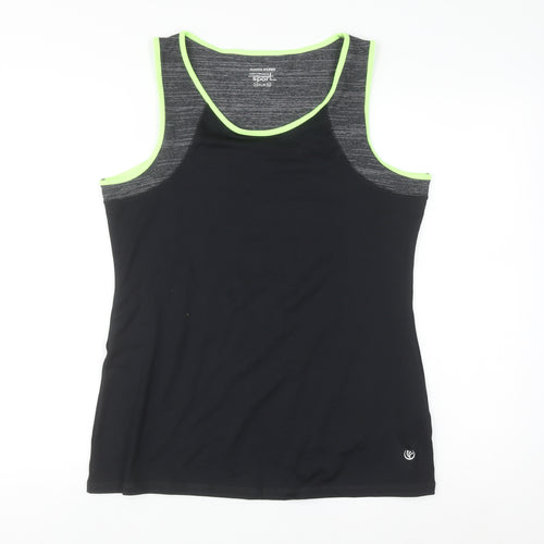Dunnes Stores Womens Black Size 14 Racerback Tank Top