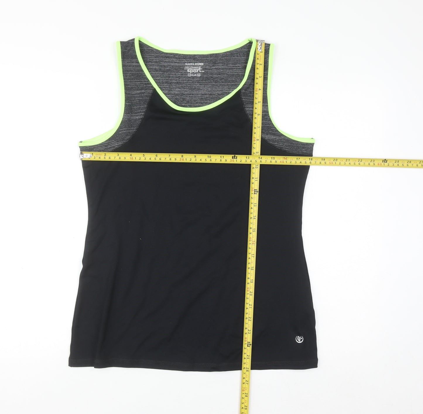 Dunnes Stores Womens Black Size 14 Racerback Tank Top