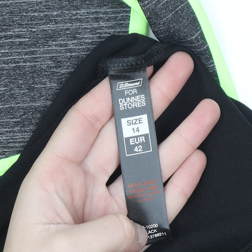 Dunnes Stores Womens Black Size 14 Racerback Tank Top