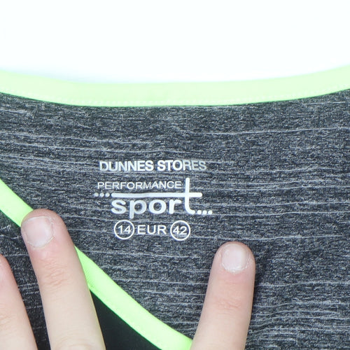 Dunnes Stores Womens Black Size 14 Racerback Tank Top