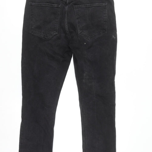 AGOLDE Women’s Black Riley High Rise Straight Jeans Size 29