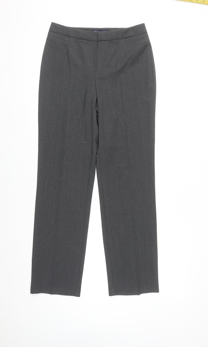 Marks and Spencer Women’s Grey Size 8 Straight Leg Stretch Dress Trousers