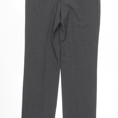 Marks and Spencer Women’s Grey Size 8 Straight Leg Stretch Dress Trousers