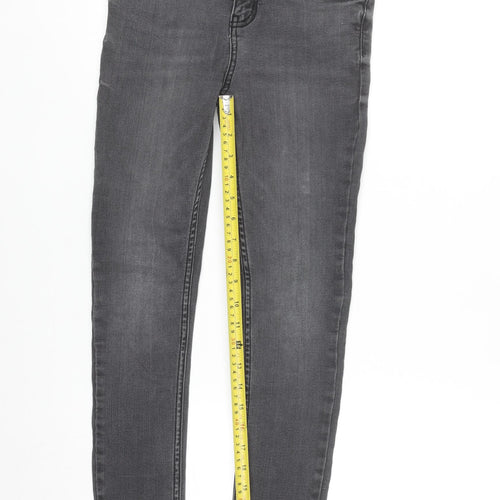 Tu Girls Grey Skinny Jeans 10 Years Cotton Blend Stretch Denim