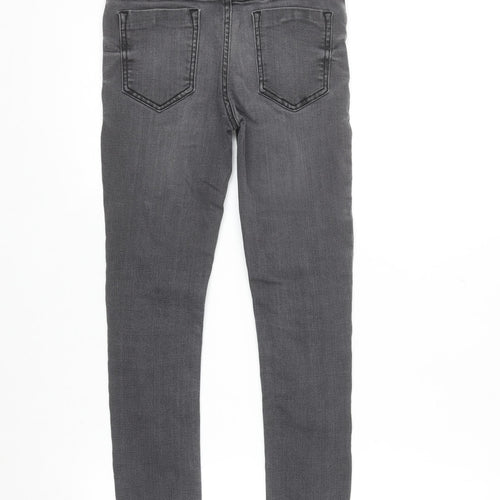 Tu Girls Grey Skinny Jeans 10 Years Cotton Blend Stretch Denim