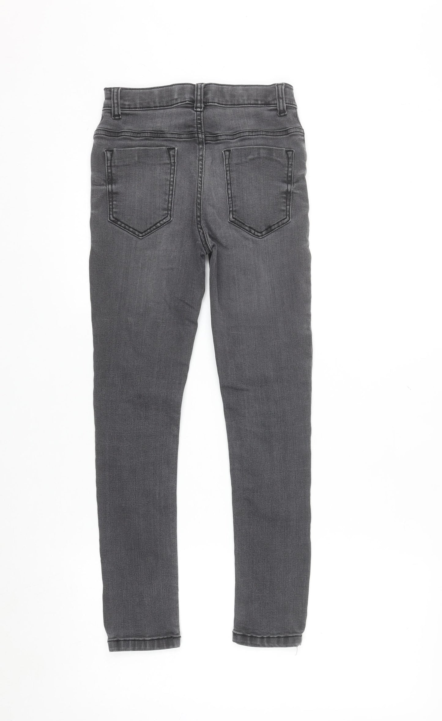 Tu Girls Grey Skinny Jeans 10 Years Cotton Blend Stretch Denim