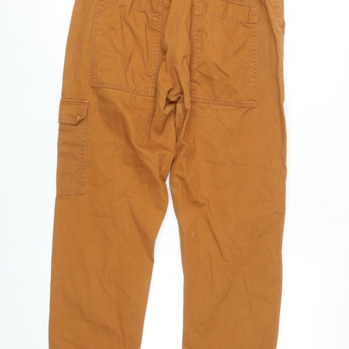 JDY Women’s Brown Cargo Trousers Size 8 Cotton Twill Belted