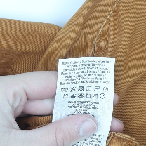 JDY Women’s Brown Cargo Trousers Size 8 Cotton Twill Belted