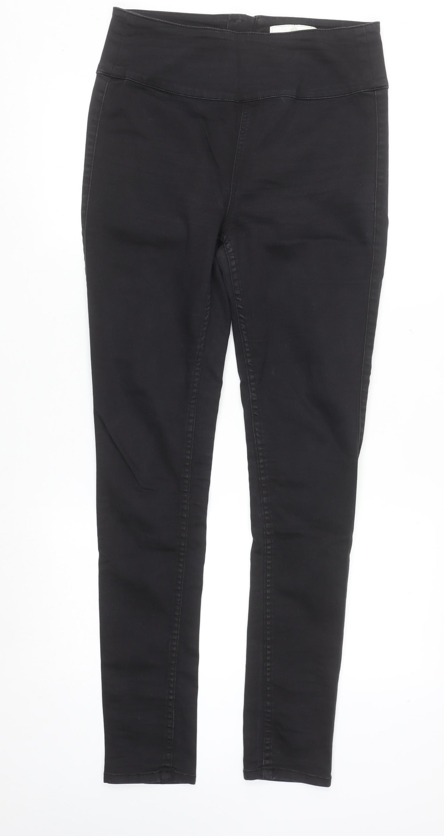 Pieces Women's Black High Waist Slim Jeggings Size L