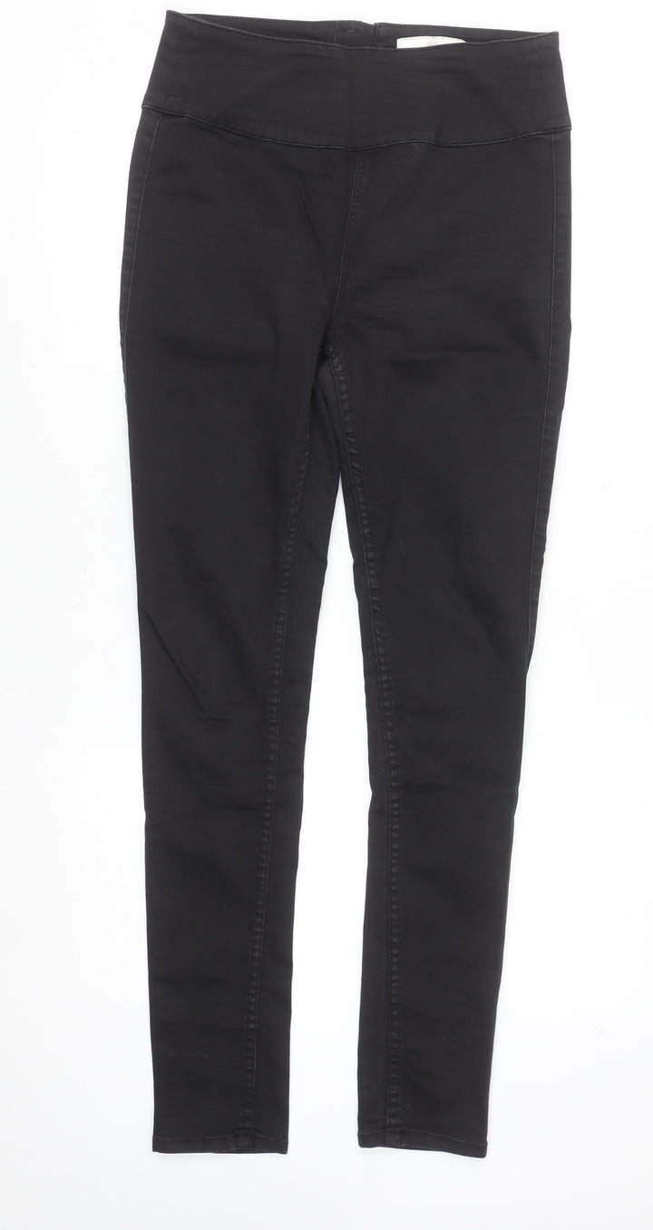Pieces Women's Black High Waist Slim Jeggings Size L