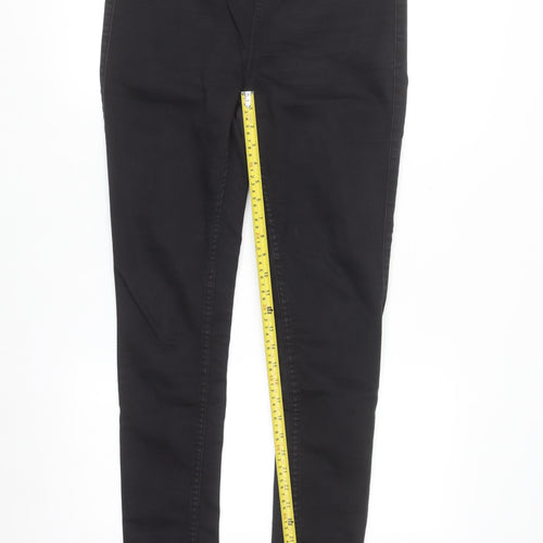 Pieces Women's Black High Waist Slim Jeggings Size L