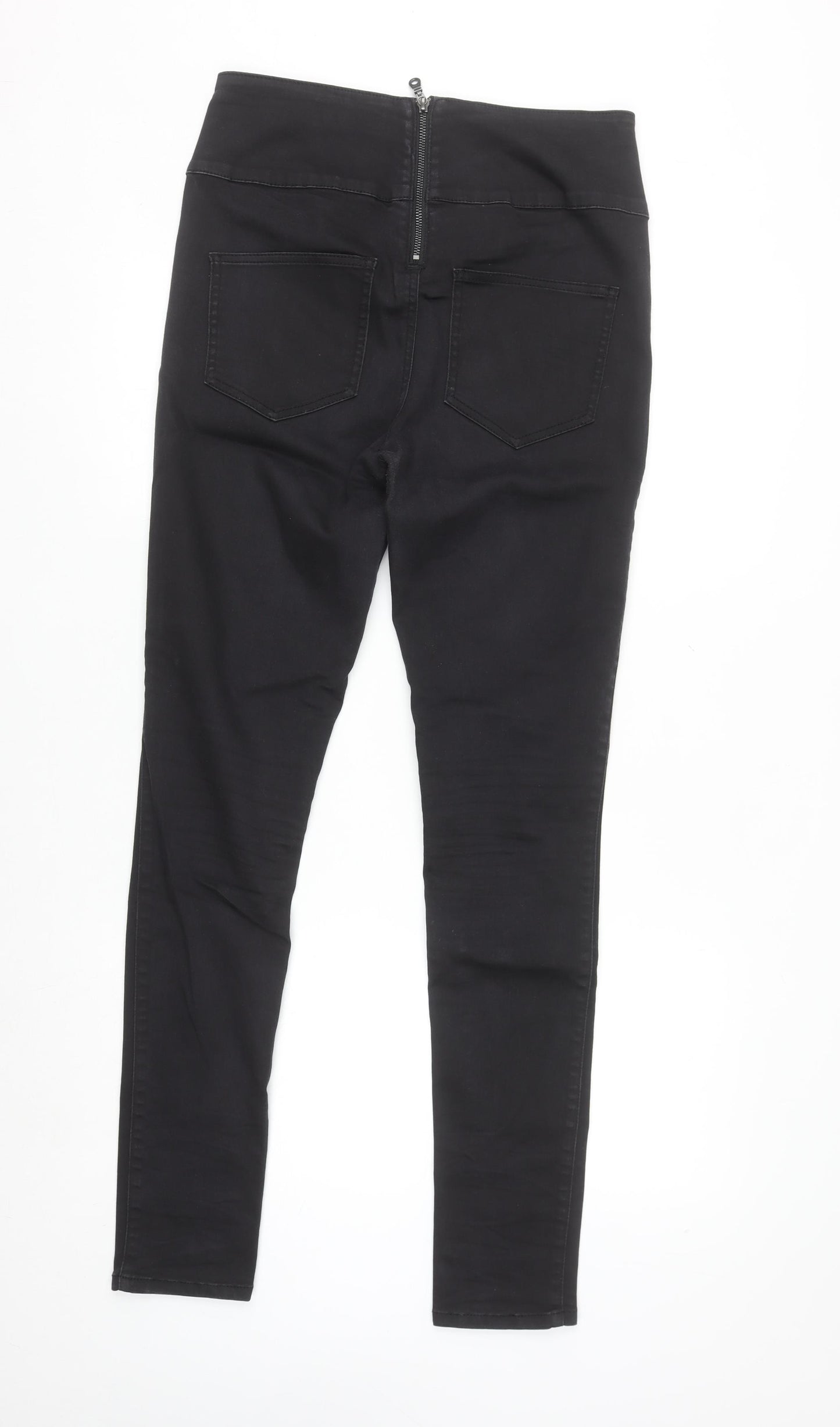 Pieces Women's Black High Waist Slim Jeggings Size L