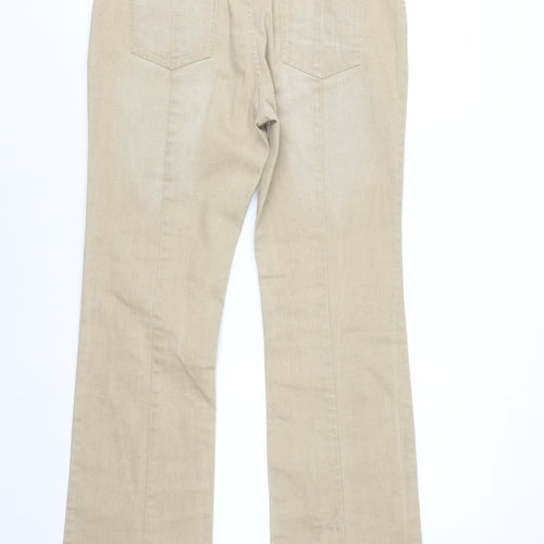 Escada Sport Women's Beige Chino Style Trousers Size 14 Cotton Blend