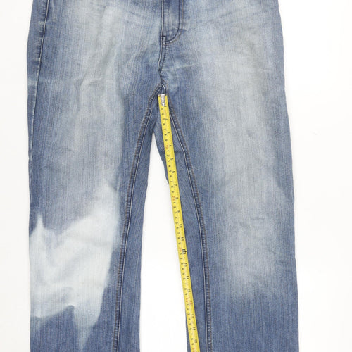 Paraffin Men's Blue Straight Fit Denim Jeans Size 34 Regular