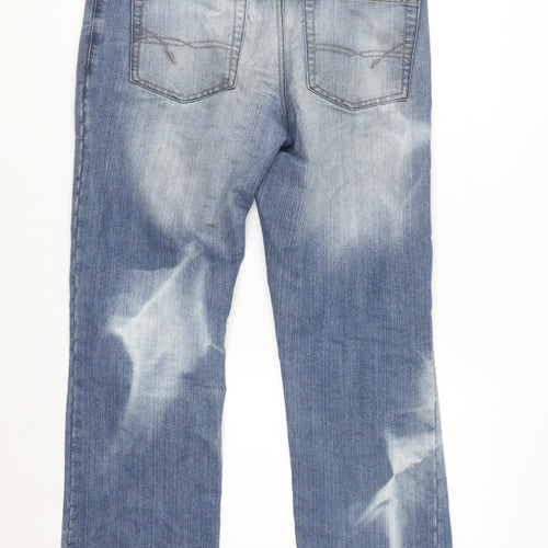 Paraffin Men's Blue Straight Fit Denim Jeans Size 34 Regular