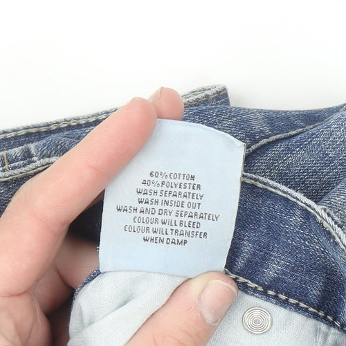 Paraffin Men's Blue Straight Fit Denim Jeans Size 34 Regular