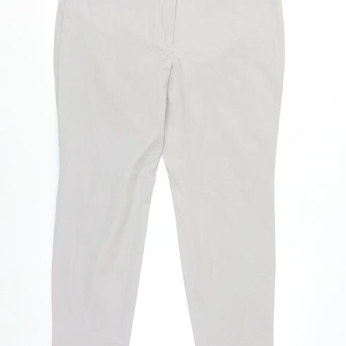 Riani Women’s Grey Chino Trousers Size 16 Stretch Cotton Blend