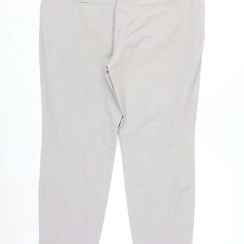 Riani Women’s Grey Chino Trousers Size 16 Stretch Cotton Blend