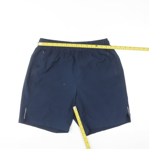 Dunnes Stores Men’s Blue Quick Dry Elastic Waist Shorts Size M