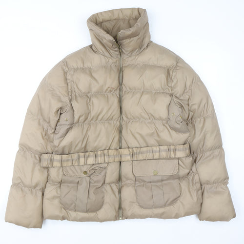 Denim Co Women Beige Size 16 Puffer Jacket Nylon Winter Coat