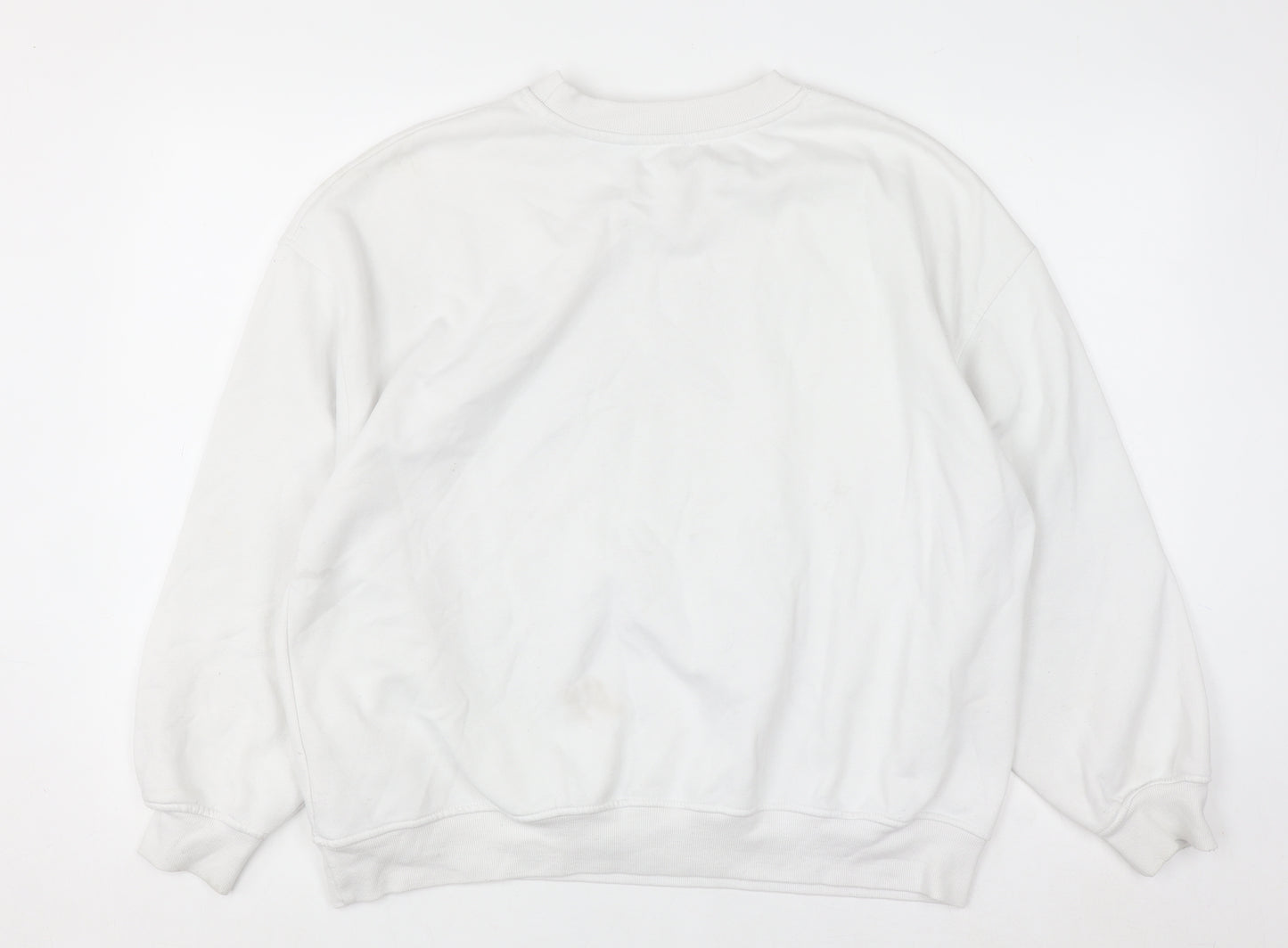 Dunnes Women White New York City Graphic Pullover Sweatshirt Size L