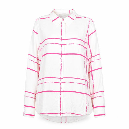 Front view of Paul Costelloe Living Studio Women's Multicoloured Checked Long Sleeve Button-Up Shirt, size 10