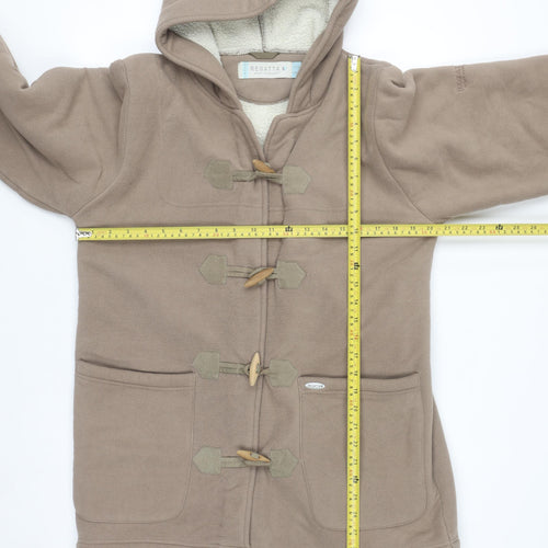 Regatta Women's Beige Fleece Toggle Hooded Mid-Length Coat UK 10