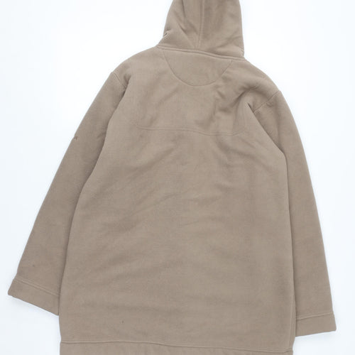 Regatta Women's Beige Fleece Toggle Hooded Mid-Length Coat UK 10